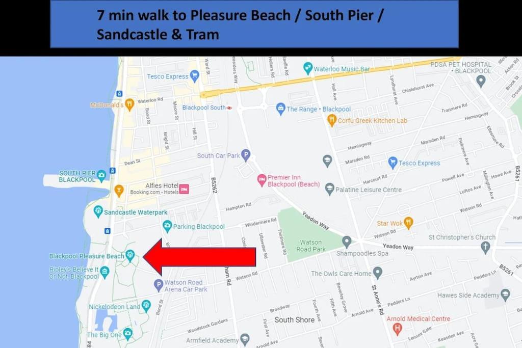 Hidden Gem W/ Parking Short Walk To Pleasure Beach Blackpool Eksteriør billede
